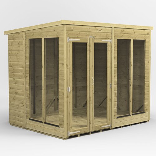 8x6 premium pent summerhouse - premium,