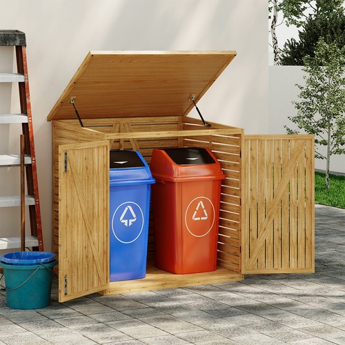 Wooden shed for dual - wooden,