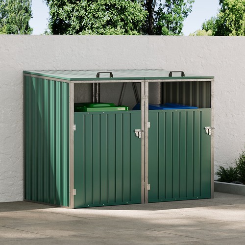 Steel double bin wheelie - double,