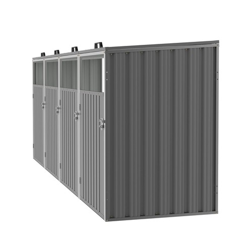 Quadruple wheeliebin storage - quadruple,