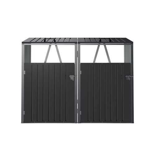 Garden double wheelie bin - double,