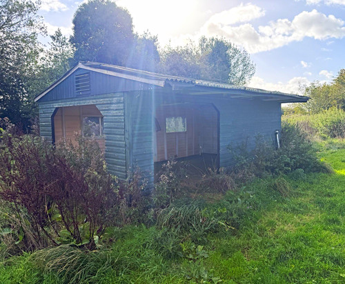 Wooden horse shelter shed on - wooden, shelter/