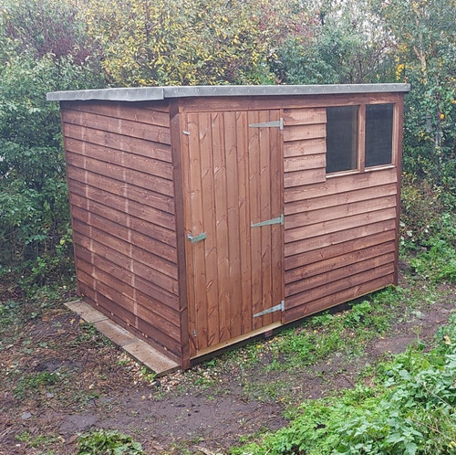 Wooden overlap garden shed 8ft - overlap,