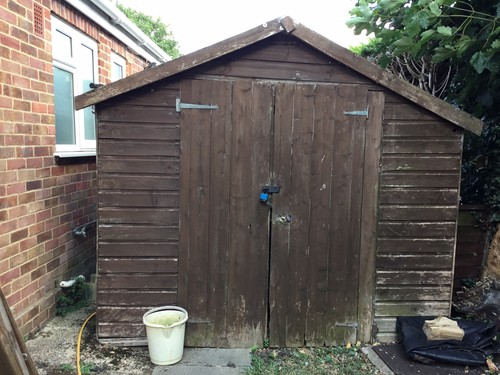 Wooden shed - 10’,
