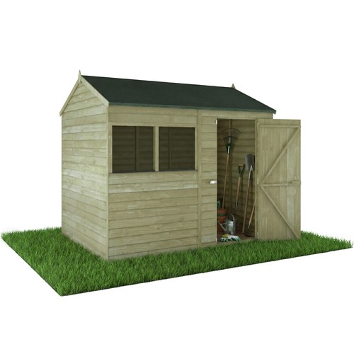 8x6 garden shed - shed, reverse