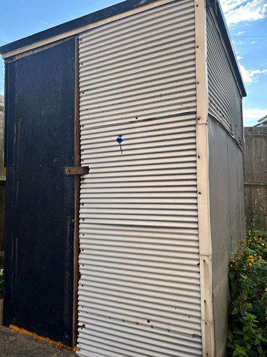 Garden shed metal wood - metal, &