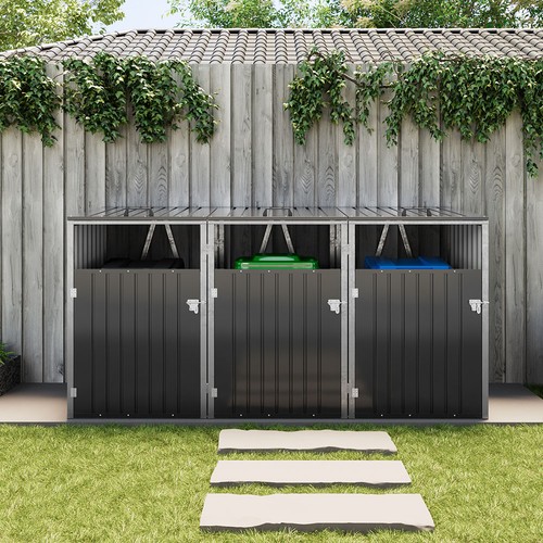 Large triple wheelie bin - triple,