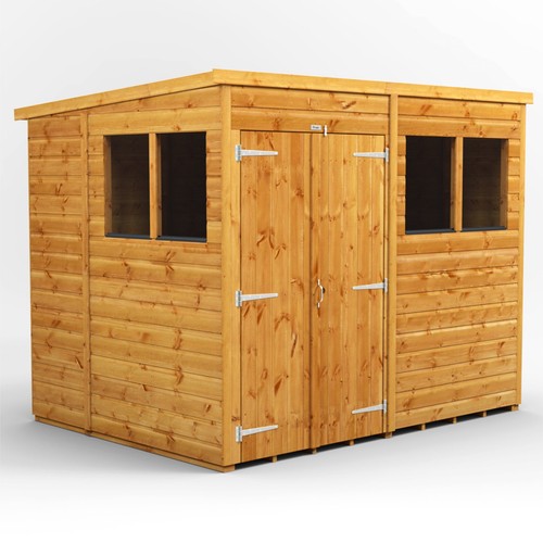 8x6 power pent garden - power, shed
