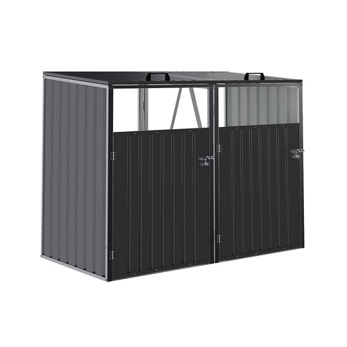 Double wheelie bin storage - double,