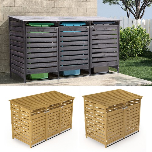 Double triple wheelie bin - double/triple,