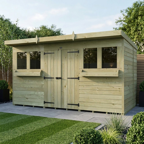 Pent summer shed - pent,