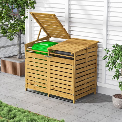 Wheelie bin storage wooden - wheelie,