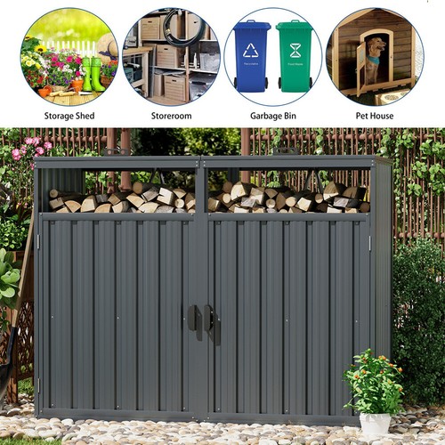 Outdoor metal bin - outdoor, shed