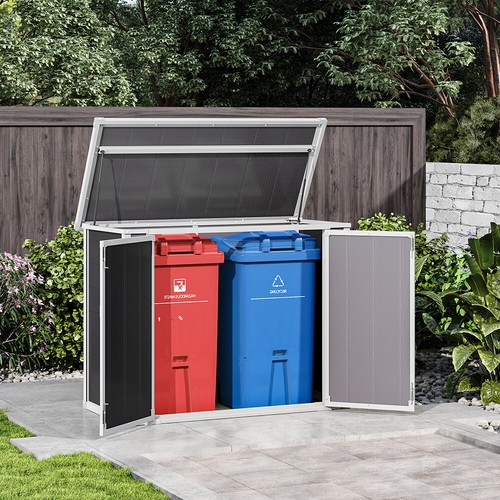 Grey plastic double - plastic,