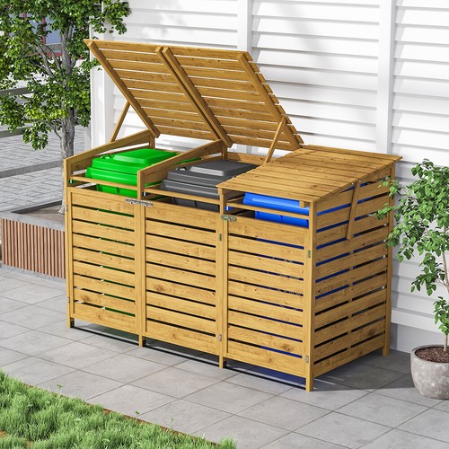 Triple wheelie bin - triple, storage