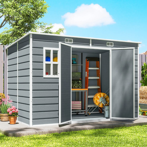 Resin garden shed - garden, tools