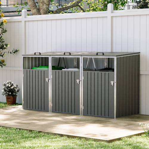 Triple wheelie bin - triple, storage