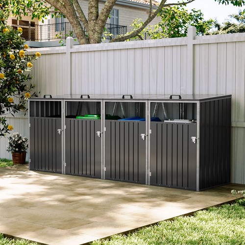 Four triple wheelie bin - triple,