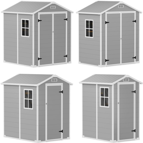Plastic garden shed with floor - shed,