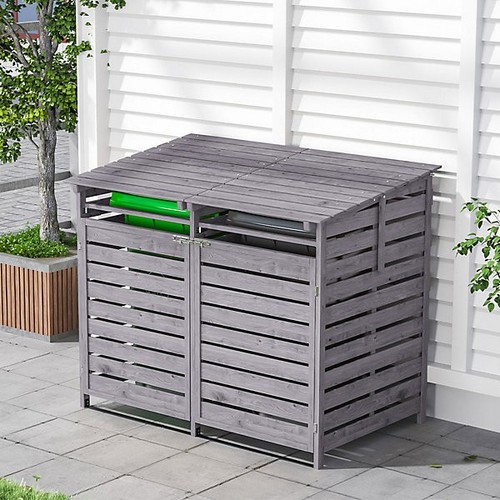 Grey outdoor spruce wood - spruce,