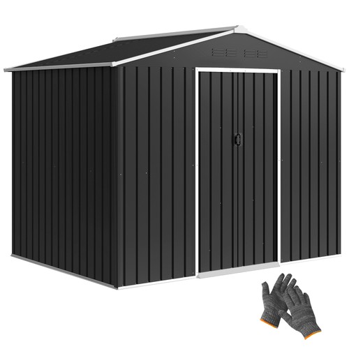 Outsunny 6ft metal garden - outsunny, 8